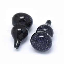 Synthetic Blue Goldstone Beads&nbsp;G-P415-45B-02