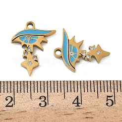 304 Stainless Steel Enamel Pendants&nbsp;STAS-D208-04G