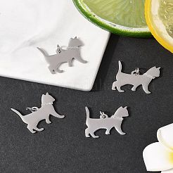 4Pcs 304 Stainless Steel Pendants&nbsp;STAS-FS0002-01B