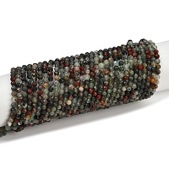 Natural African Bloodstone Beads Strands&nbsp;G-S388-A02-4mm