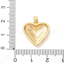Valentine's Day Brass Pendants&nbsp;KK-H295-01G