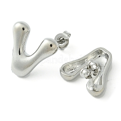 Rack Plating Brass Earrings&nbsp;EJEW-S222-01P-V