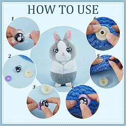 24Bags 12 Colors Resin Craft Safety Eyes&nbsp;DOLL-PH0001-66