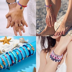 DIY Stretch Bracelets Making Kits&nbsp;DIY-SZ0002-77