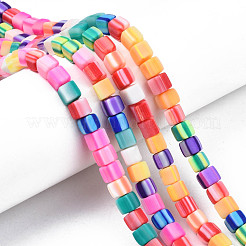 Handmade Polymer Clay Beads Strands&nbsp;CLAY-N008-060-05