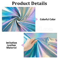 1M Imitation Leather Color Intrigue Fabric&nbsp;AJEW-HS0001-51A