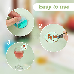 40Pcs Acrylic Wine Glass Charms&nbsp;AJEW-GA0006-27