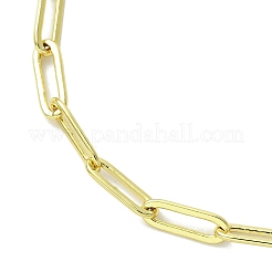Brass Paperclip Chain Bracelets for Women&nbsp;BJEW-JB13615