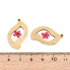 304 Stainless Steel Epoxy Resin Pendants&nbsp;STAS-T072-32
