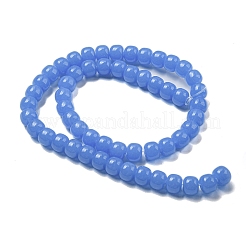 Imitation Jade Glass Beads Strands&nbsp;GLAA-NH0002-A02