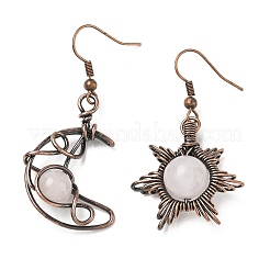 Natural Quartz Crystal Dangle Earrings&nbsp;G-H359-07R-05