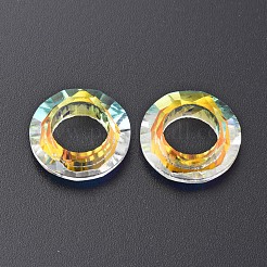 Electroplated Glass Linking Rings&nbsp;EGLA-N006-016