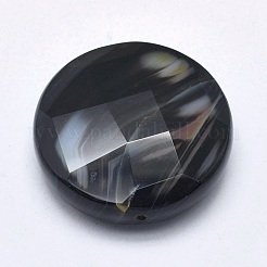 Natural Black Agate Beads&nbsp;G-P384-L