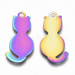 Ion Plating(IP) 201 Stainless Steel Pendants&nbsp;STAS-R114-029