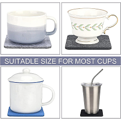 Square Wool Felt Cup Mat&nbsp;DIY-WH0308-14