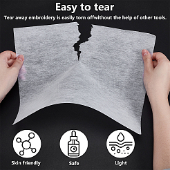 300Pcs Non-woven Fabric Tear Away Machine Embroidery Stabilizer&nbsp;DIY-WA0001-26