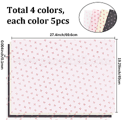 20Pcs 4 Colors Wrapping Paper&nbsp;DIY-SP0005-25