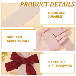6Pcs 6 Colors Flat Faux Suede Fabric Ribbons&nbsp;OCOR-BC0006-14A