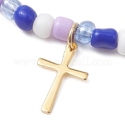 304 Stainless Steel Tiny Cross Charms Bracelets&nbsp;BJEW-JB13462