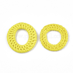 Handmade Reed Cane/Rattan Woven Linking Rings&nbsp;X-WOVE-T006-154B