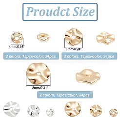72Pcs 6 Style Rack Plating Brass Beads&nbsp;KK-FH0005-41