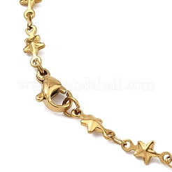 Star 304 Stainless Steel Link Chain Bracelets&nbsp;BJEW-L673-005-G