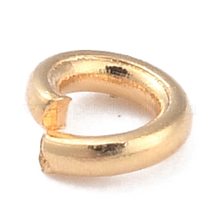 Rack Plating Brass Open Jump Rings&nbsp;KK-O139-18D-G
