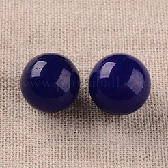 Natural White Jade Round Ball No Hole Beads&nbsp;X-G-I170-16mm-12-1
