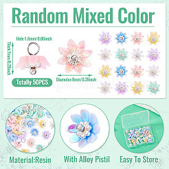 50Pcs Opaque Resin Charms&nbsp;PALLOY-TA00222