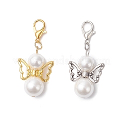 2Pcs Shell Pearl Angel Pendant Decorations&nbsp;HJEW-JM04033