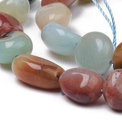 Natural Flower Amazonite Beads Strands&nbsp;G-L493-59