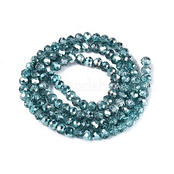 Transparent Electroplate Glass Beads Strands&nbsp;EGLA-Q131-01A-03