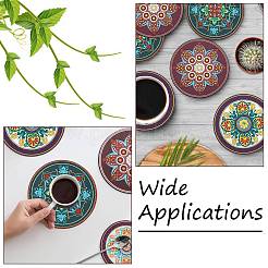 3 Pcs 3 Styles Creative Ethnic Style Silicone Coasters&nbsp;ST-CJ0008-11