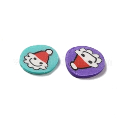 Christmas Theme Handmade Polymer Clay Cabochons&nbsp;CLAY-F005-04