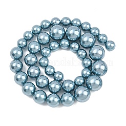 Electroplated Shell Pearl Graduated Beads Strands&nbsp;BSHE-C011-04-04