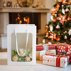 Rectangle Paper Storage Bags with Handle&nbsp;ABAG-WH0046-26B-01