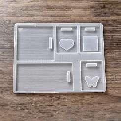 DIY Silicone Rectangle Badge Reel Pendant Molds&nbsp;LS-DIY-G079-17