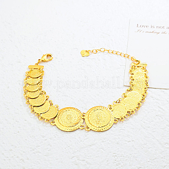 Elegant Brass Coin Link Bracelets for Women&nbsp;UY6999