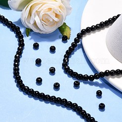 Black Stone Beads Strands&nbsp;G-I087-6mm