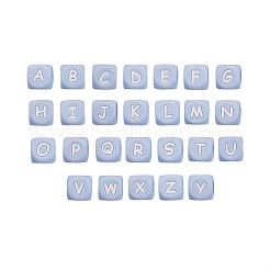 26Pcs 26 Style Silicone Alphabet Beads for Bracelet or Necklace Making&nbsp;SIL-SZ0001-01D