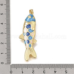 Brass Enamel Pendants&nbsp;KK-CBAEEA8-09D-G