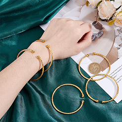 5Pcs Alloy Open Cuff Bangles&nbsp;BJEW-SC0001-69