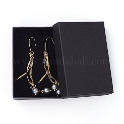 Shell Pearl Dangle Earrings&nbsp;EJEW-JE03905-04