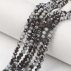 Electroplate Opaque Glass Beads Strands&nbsp;EGLA-A034-P6mm-P