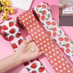 3 Rolls 3 Style Polyester Ribbon&nbsp;OCOR-TA0003-61
