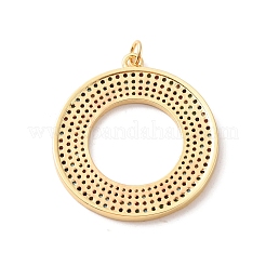 Rack Plating Brass Micro Pave Colorful Cubic Zirconia Pendants&nbsp;KK-F852-17G-03