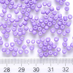 6/0 Baking Paint Glass Round Seed Beads&nbsp;SEED-S036-01C-08
