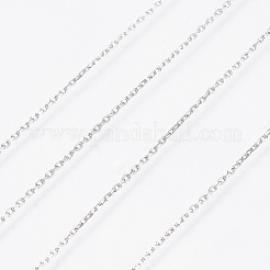 Non-Tarnish 3.28 Feet 304 Stainless Steel Cable Chains&nbsp;X-CHS-D004-01P