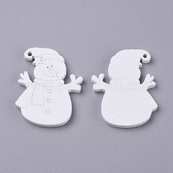 Natural Poplar Wood Pendants&nbsp;WOOD-D010-13B