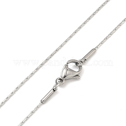 Tarnish Resistant 304 Stainless Steel Boston Chain Necklaces&nbsp;STAS-O053-15P-01